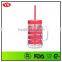 24oz bpa free personalized plastic beer mugs with handle