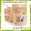 Custom printed kraft paper stand up pouch bags with clear window