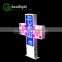P16 Double sides Waterproof Full Color LED Pharmacy Cross Display for Shop