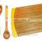 Bamboo Cutting Board and 5 Piece Kitchen Tools with Silicone Handles