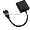 HDMI male to VGA female adapter with 3.5 audio cable +usb micro power