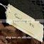 Printing branded paper hangtag with plastic lock tag