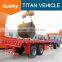 TITAN 2 axle 3 axles 20ft 40ft Bogie suspension semi flatbed trailer for sale