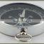 IMAGINE Silver Metal Pocket Outdoor Compass with Keychain