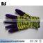 BSSAFETY 13 gauge nylon purple/green working gloves