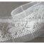 Garment decoration 4cm white net embroidery lace trim on wholesale