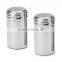 Stainless steel salt and pepper shakers