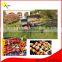 Smokeless Charcoal bbq grill with smoker stack trolley Barbecue factory