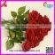 Artificial Single real touch red rose for wedding