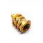 Factory directly sale cnc knurled brass inside thread machine parts