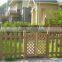 Outdoor wooden garden fence