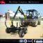 ATV towable self power log timber trailer crane 4WD drive with hdyraulic lifting