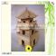 paper bird house three layer wood chinese tower