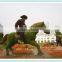 Plant sculpture aritificial green sculpture
