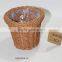 Round Paper Rope Basket,Handmade-cheerful Basket