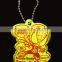 Custom wholesale High Visible reflective hanger cheap reflecting keychain for safety