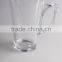 Custom logo printed clear cheap 16oz glass coffee mugs wholesale