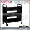 Henan luoyang School library furniture metal Steel book trolley/metal book cart on sale