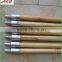 Lacqur painted wooden pole for brushes metal screw