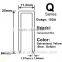crown: 11.2mm 15GA Q NAILS series Staples, Q64, Q50, Q45, Q38, Q32, Q28, Q25 heavy staples