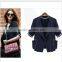 zipper denim jacket for laides