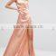 guangzhou clothing oem summer thigh split party satin maxi dress