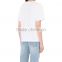 Wholesale Women Round Neck Cotton and Linen-blend T-shirt(DQE0090T)