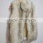 winter hot sale fashion charming lady's long and stand collar faux fur waistcoat
