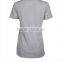 Ladies short sleeve gym wear 100% cotton clothes for women v neck design breathable tshirts