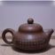 Flower Hand Carving Tea Pot With Ceramic Side Handle
