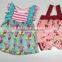 Boya Garment Summer Infant Cherry Printings Jumpsuit Toddler Kids Clothes