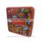 China supplier empty square christmas chocolate tin box