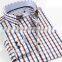 European stylish 100% cotton check new model latest shirt designs for men 2016