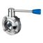 Food grade stainless steel 3A Welded Butterfly Valve(304/316L)