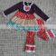 Fall Winter Girl Boutique Outfit Remake Kids Floral Clothing Set