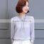 2016 Latest Women Blouses and Tops Designs Chiffon Slim Tops,Custom Autumn Clothes Chiffon Long Sleeve Tops for Women