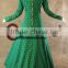 Custom Made Medieval Renaissance Ball Gown Green Dress Costume LOTR Wedding Wicca Cosplay Costume