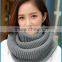 Winter fashion knitted acrylic infinity scarf neckwarmer