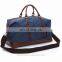 Travel Duffel Bag Luggage Sports Gym Water Resistant Canvas Blue