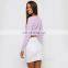 China wholesale clothing women sweater in Purple