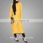 Muslim Women Midi Abaya Dress Long Tunic Top Design with Hidden Button