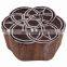 Indian Hand Carved Textile Wooden Handmade Brown Wood Stamp Crafting Printing Block