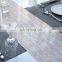2015 Home Garden Decoration Home Textile Rattan Metallic Laser Cut Felt Table Runner