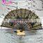 Gothic Lolita Black Gold Lace Hand Fan Wedding Party Return Gifts Lace Fan Baby Show Gifts