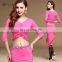 T-5133 Soft modal nice designed training belly dance wear set