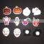 magnetic reflective keychain magnet fluorescent pvc keychain magnetic hanger