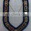 MASONIC REGALIA MASTER MASON BLUE HOUSE GOLD FINISH METAL CHAIN COLLAR