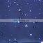 Deep blue decorative galaxy stars print bathroom curtain set outer space natural artwork bath curtain