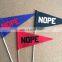 Promotional felt pennants flag with customized printing logos for decoration