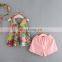 ZY-0101 Beautiful Flower Baby Girl Fashion Clothing Sets